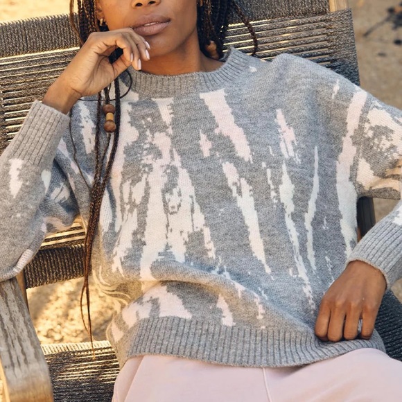 NWT Rails Virgo Grey Tie Dye Sweater Size Small & Medium $248 - Picture 7 of 12